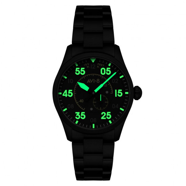 Avi-8 Watch - Spitfire Type 300 Automatic - AV-4147-44 - Eclipse Display