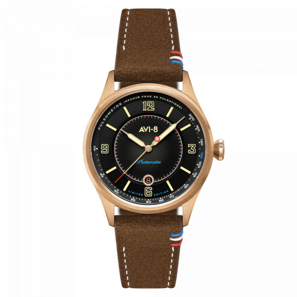 Avi-8 Watch - Flyboy Lafayette Automatic 110th Anniversary Limited Edition - AV-4153-04 - Tarmac Night