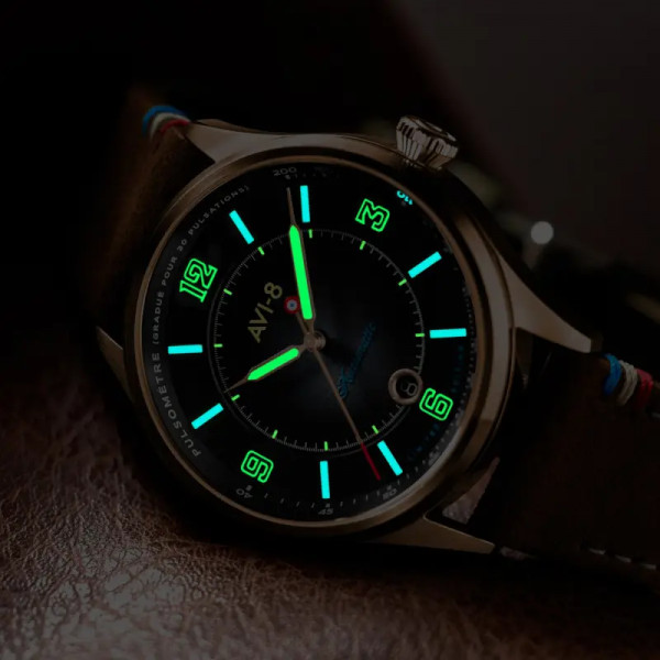 Avi-8 Watch - Flyboy Lafayette Automatic 110th Anniversary Limited Edition - AV-4153-04 - Tarmac Night
