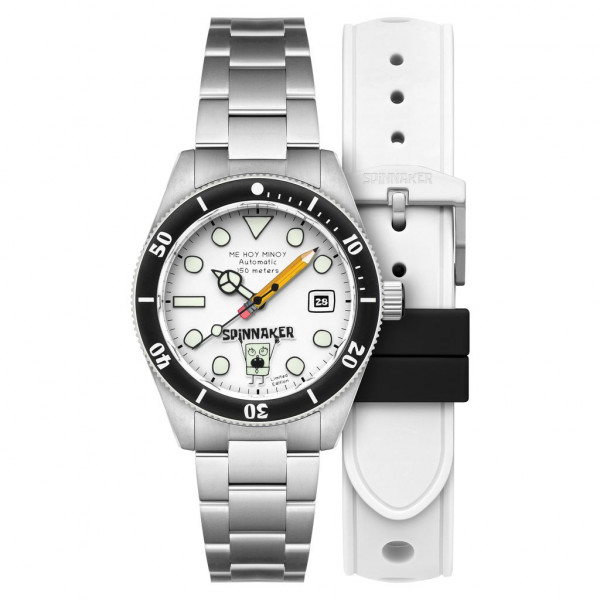 Spinnaker Watch -  Croft Mid-Size Automatic Spongebob Squarepants Doodlebob Limited Edition - SP-5176-11 - Minute Sketch