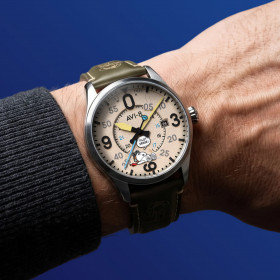 Avi-8 Watch - Spitfire Smith Automatic Snoopy Peanuts Flying Ace Pilot Error Limited Edition - AV-4152-04 - Deserted Decision