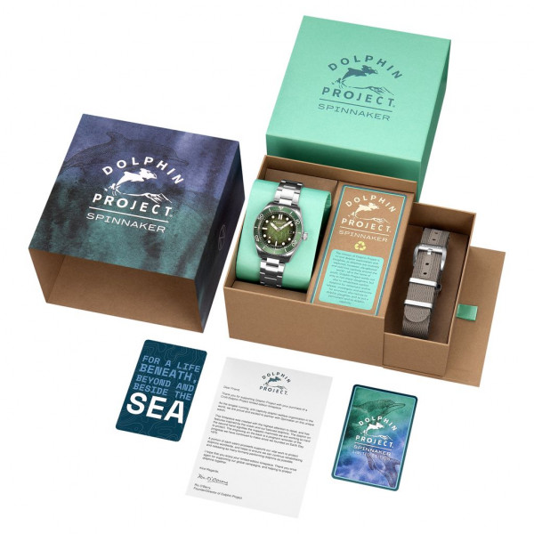 Montre Spinnaker -  Croft Mid-Size Automatic Dolphin Project Limited Edition - SP-5177-22 - Dolphin Cave