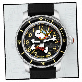 Spinnaker Watch -  Fleuss 40 Automatic Peanuts Snoopy Seaside Snorkel Limited Edition - SP-5186-01 - Shadowed Steel