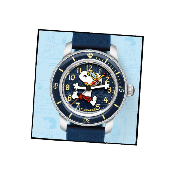 Montre Spinnaker -  Fleuss 40 Automatic Peanuts Snoopy Seaside Snorkel Limited Edition - SP-5186-02 - Cobalt Glimmer