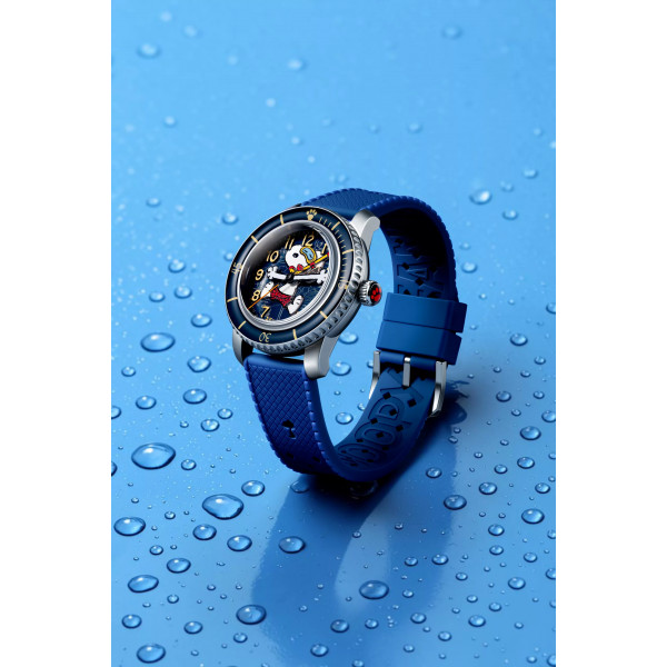 Spinnaker Watch -  Fleuss 40 Automatic Peanuts Snoopy Seaside Snorkel Limited Edition - SP-5186-02 - Cobalt Glimmer