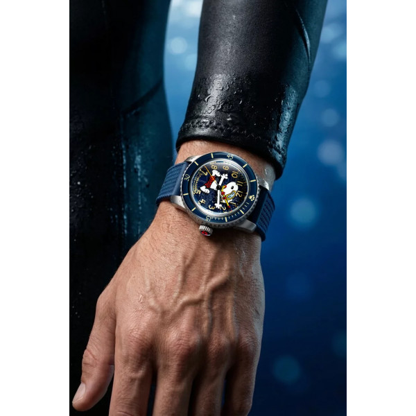 Montre Spinnaker -  Fleuss 40 Automatic Peanuts Snoopy Seaside Snorkel Limited Edition - SP-5186-02 - Cobalt Glimmer