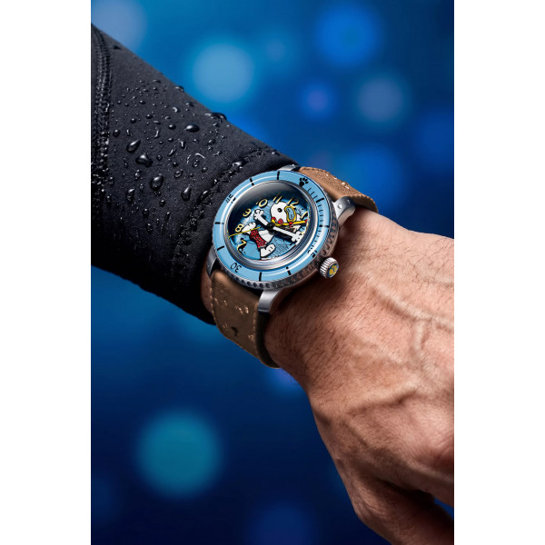 Montre Spinnaker - Fleuss 40 Automatic Peanuts Snoopy Seaside Snorkel Limited Edition - SP-5186-03 - Breezy Cocoa