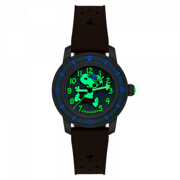 Montre Spinnaker - Fleuss 40 Automatic Peanuts Snoopy Seaside Snorkel Limited Edition - SP-5186-03 - Breezy Cocoa