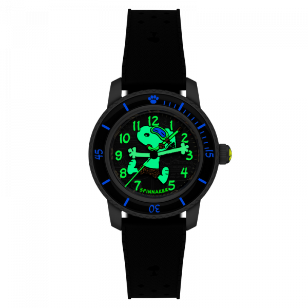Spinnaker Watch -  Fleuss 40 Automatic Peanuts Snoopy Seaside Snorkel Limited Edition - SP-5186-01 - Shadowed Steel