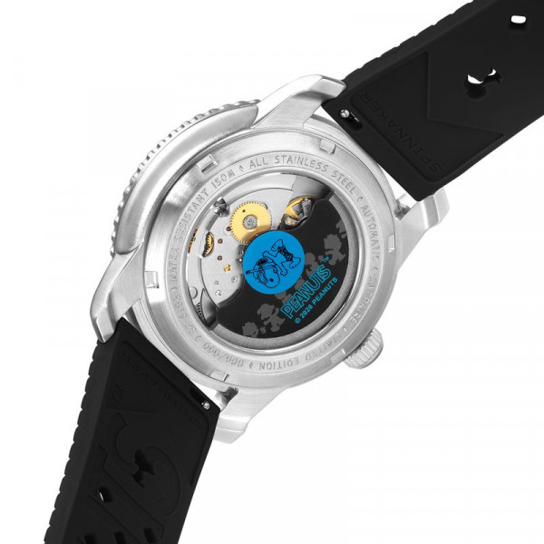 Spinnaker Watch -  Fleuss 40 Automatic Peanuts Snoopy Seaside Snorkel Limited Edition - SP-5186-01 - Shadowed Steel