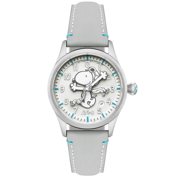 Montre Avi-8 - Flyboy Engineer Automatic Peanuts Snoopy Flying Ace Monotone Limited Edition - AV-4156-01 - Cloud Cover