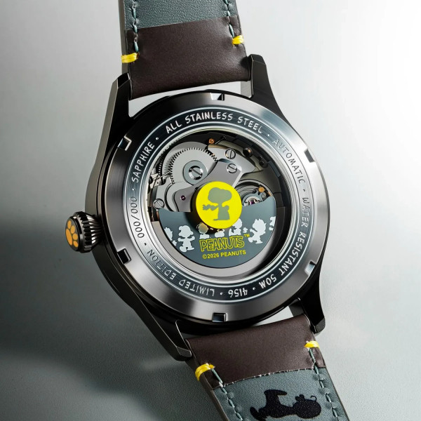 Montre Avi-8 - Flyboy Engineer Automatic Peanuts Snoopy Flying Ace Monotone Limited Edition - AV-4156-03 - Grey Glider