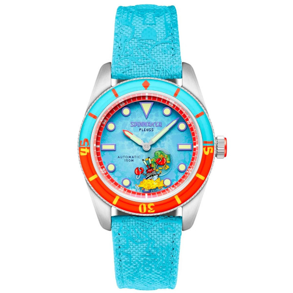Spinnaker Watch - Fleuss Automatic Spongebob Squarepants Shell Mates Limited Edition - SP-5160-05 - Krabs Blue